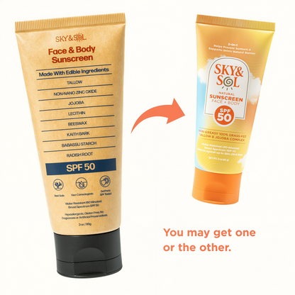 Sky and Sol Face & Body Sunscreen   SPF 30/50